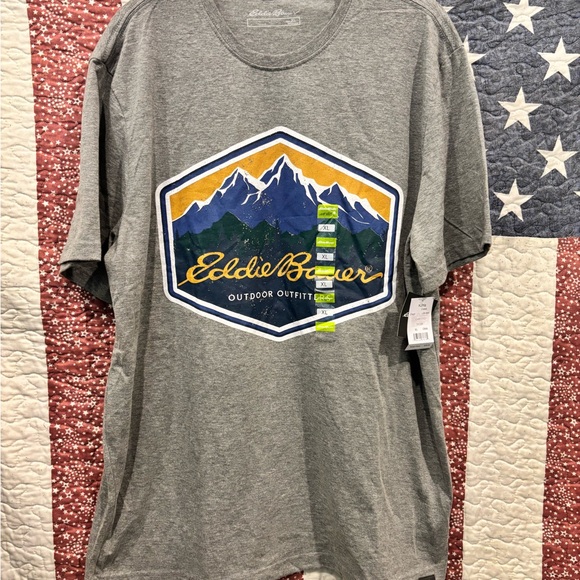 Eddie Bauer Other - Eddie Bauer Gray Mountain Graphic Tee